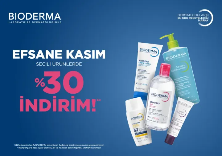 Bioderma’da Efsane Kasım Başladı: Seçili Ürünlerde %30’a Varan İndirim!