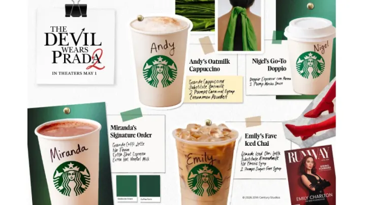 Starbucks’tan Şeytan Marka Giyer 2 İçin Özel Menü Sürprizi