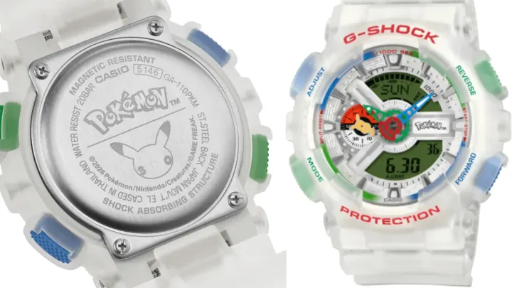Casio’dan Pokémon’un 30. Yılına Özel G-SHOCK Modeli: GA-110PKM-7A Tanıtıldı